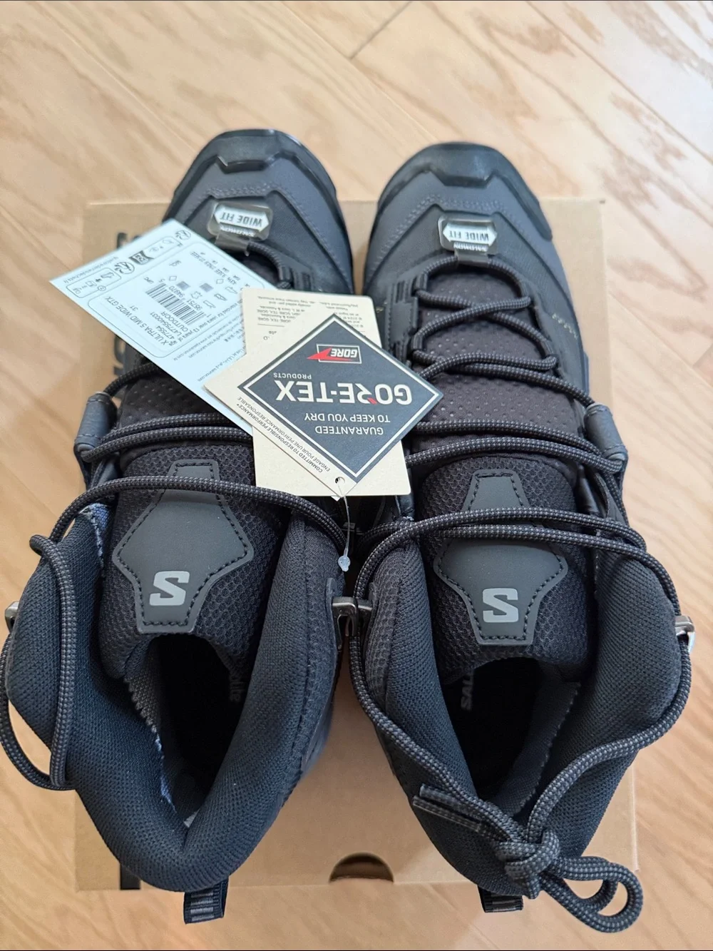 Salomon X ULTRA 5 MID WIDE GORE-TEX Men’s 9.5EE Black BRAND NEW NEVER WORN